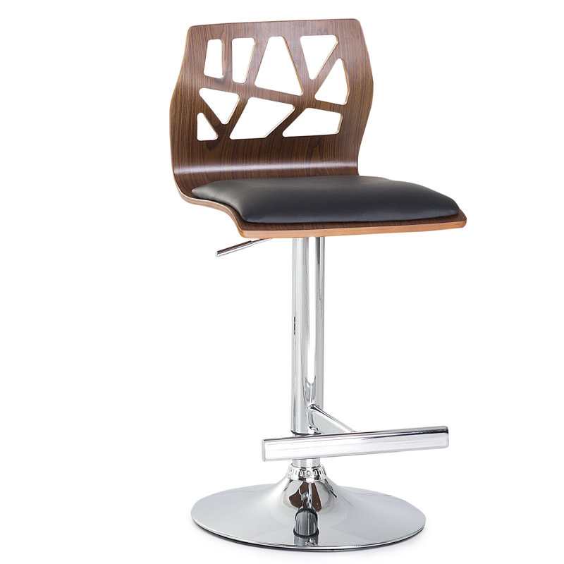 Upholstered Adjustable Height Counter Stool