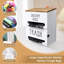 2 In 1 Trash Bag Dispenser, Double Wall Mounted,White
