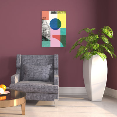 Vibrant Geometric Composition Abstract Contemporary Wall Art Print