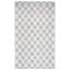 Tapis bleu / ivoire en laine tissé à la main Sharene-1765994461