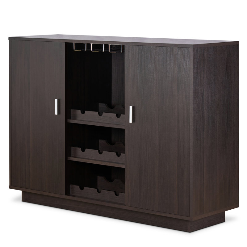 Espresso 2-Door Wine Cabinet