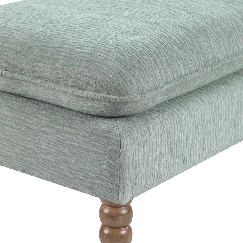 Banc à plateau-coussin Selina, Brume