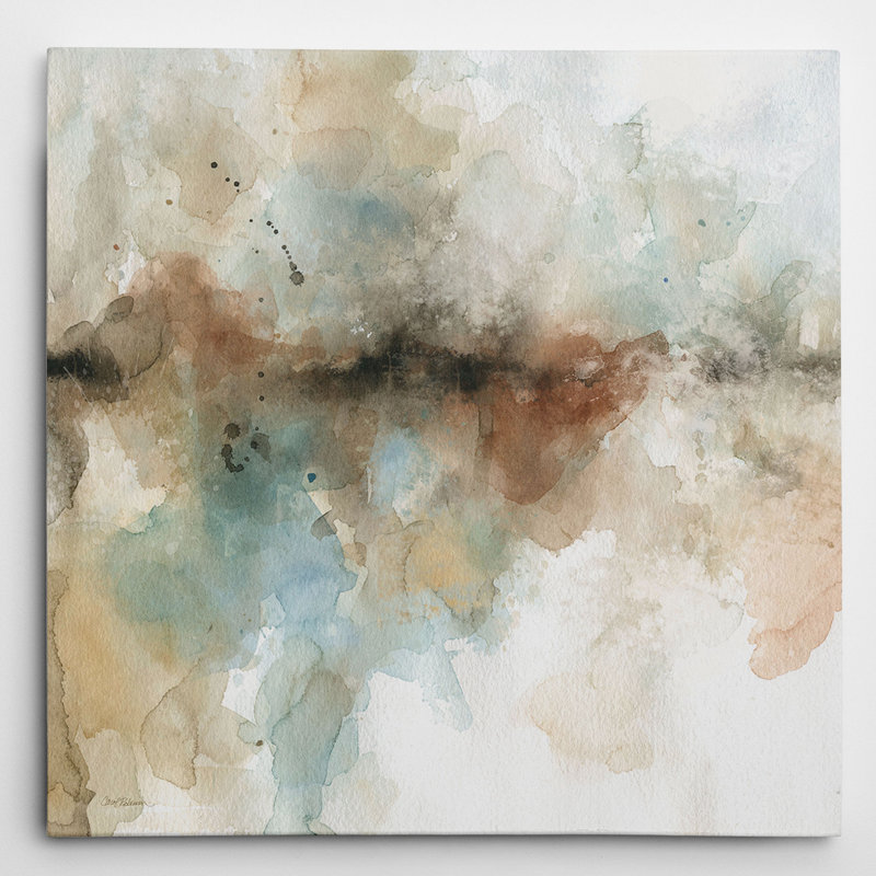 « island brume i » par carol robinson, reproduction d’art sur toile tendue, H 24 po x l 24 po x P 1,5 po