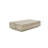 Lia 55 Inch Coffee Table, Rectangular Travertine Stone Finish Laminated Top