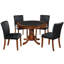 Table de poker 48 po en ardoise avec ensemble de chaise de salle à manger et table à langer de la salle de jeux RAM-102834407