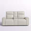 Causeuse inclinable en cuir fleur Arthella