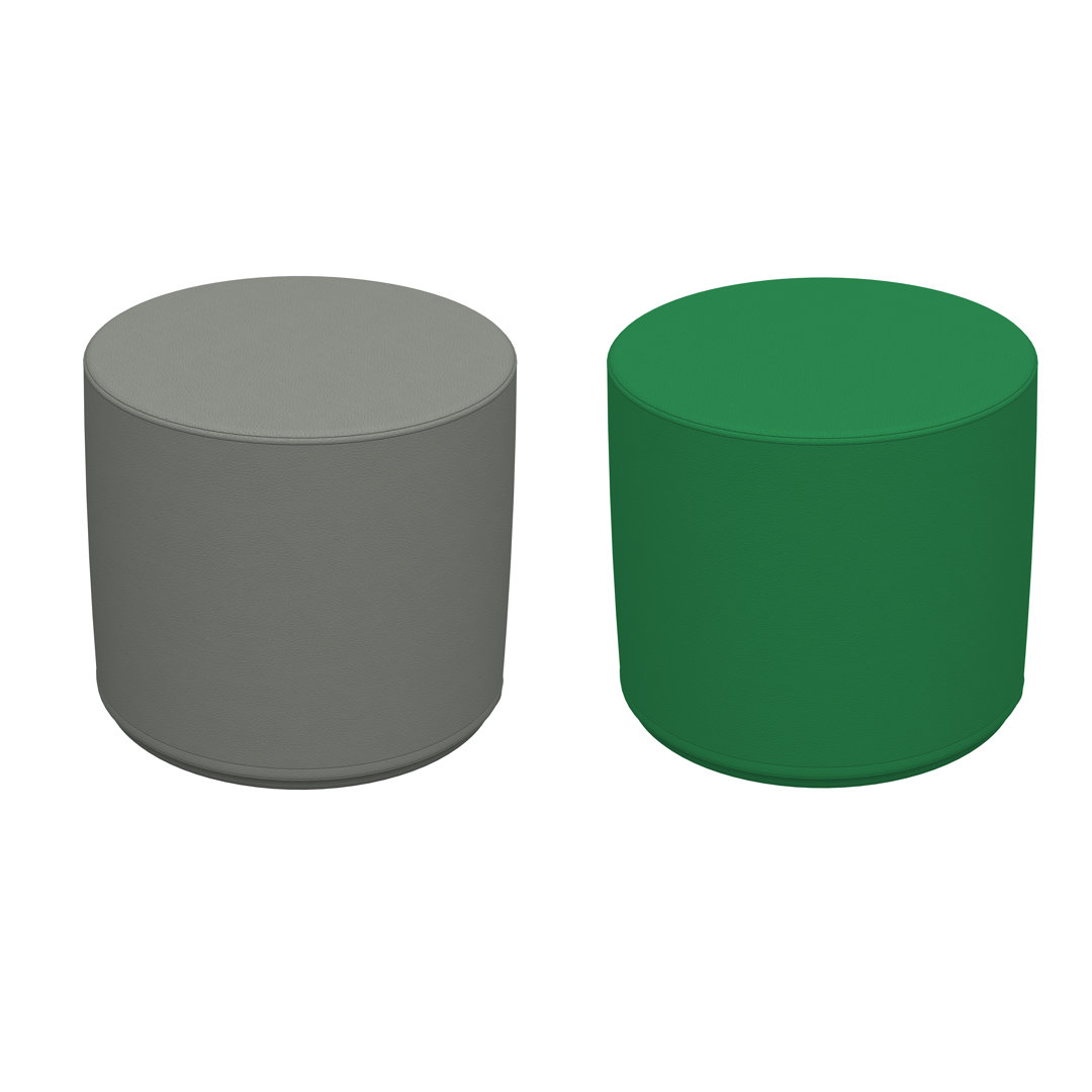 SoftScape Round Ottoman (Set of 2) Factory Direct Partners 