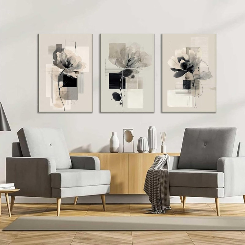 3 Piece Wrapped Canvas Print, 40 cm H x 30 cm W