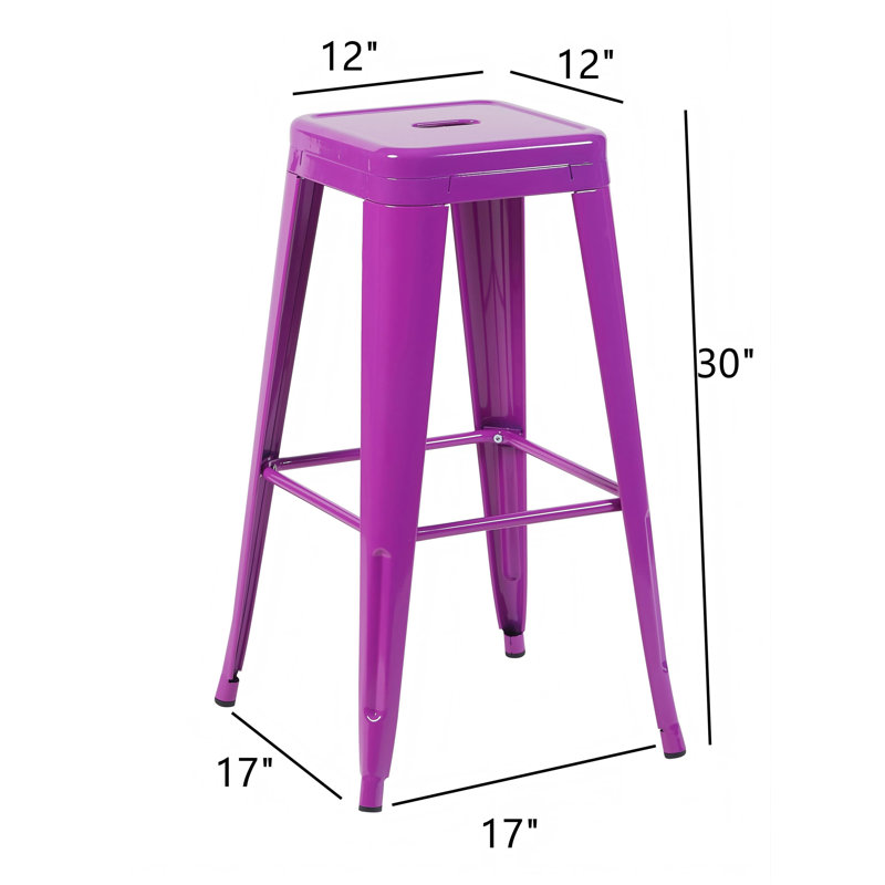 Tabouret de comptoir de 30 pouces (chaises de salle à manger uniquement), Mauve