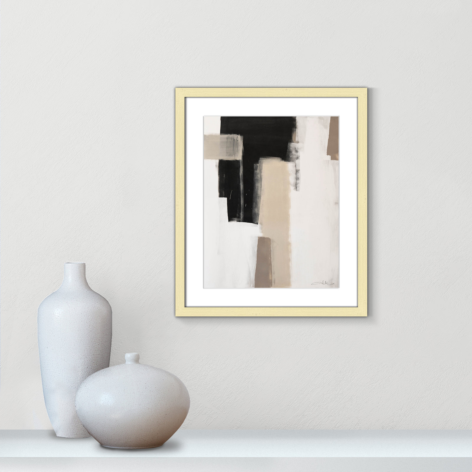 Giverny Earth Scapes I Print, Yes, 19" H x 16" W x 1.25" D, Gold Single Picture Frame