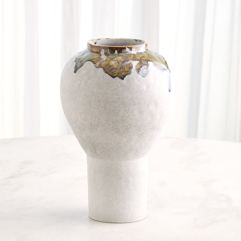 Ceramic / Porcelain Table Vase, Overall Height-  14"