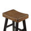 Ensemble de 4 tabourets de comptoir, tabourets de table et de comptoir de style transitionnel et meubles en bois d'hévéa massif-2099191977-2099191978