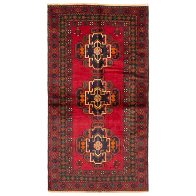 Teimani Red Rug 3'5" x 6'5"