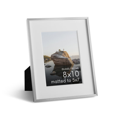 Cadre photo en métal avec verre
