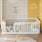 Wood Floor Bed Frame with Fence-289381606-289381604