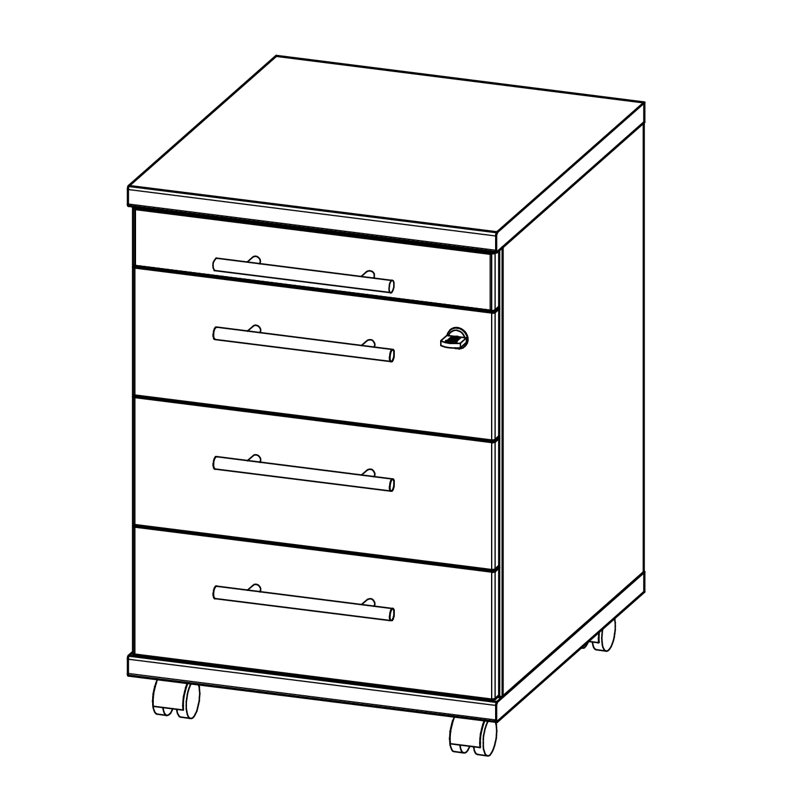 Master 41cm Wide File Cabinet
