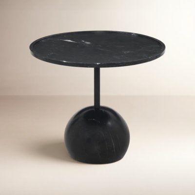 22" Genuine Marble End Table