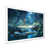 White Single Picture Framed