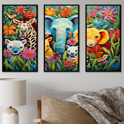 Colourful Cute Animal Nursery III - Animal Nursery's Wall Art