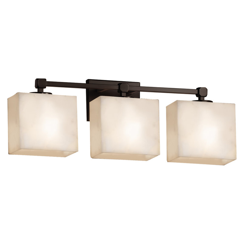 Barre d’éclairage de salle de bain 3 lumières Ainka, Chrome poli
