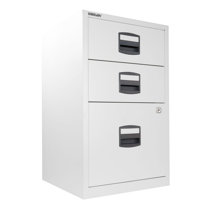 Bisley 3-Drawer Desktop Multidrawer Steel Cabinet Black