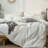 MooMee Striped Duvet Cover Set 100% Washed Cotton Linen Like Textured-111279079-114985966