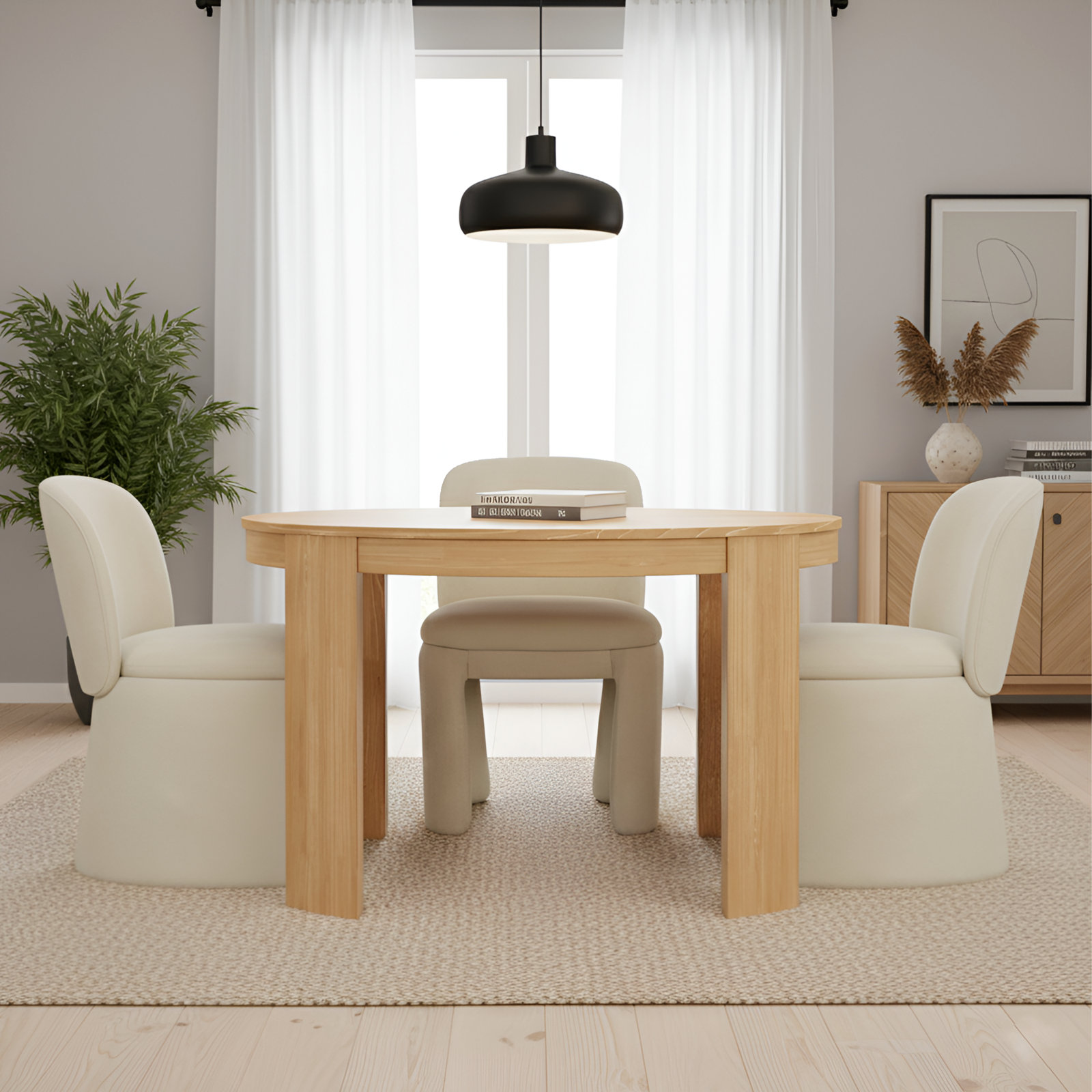 Mino Dining Chair, Beige