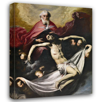 "The Trinity" by  Jusepe De Ribera - Gallery Wrap Canvas Wall Art