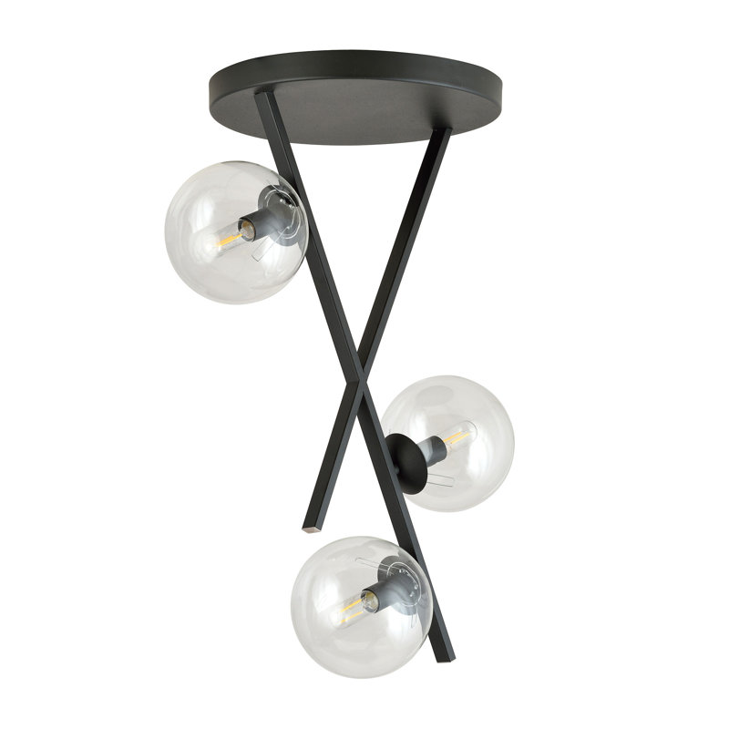 Adrial 3 - Light Unique/Statement Chandelier, Transparent