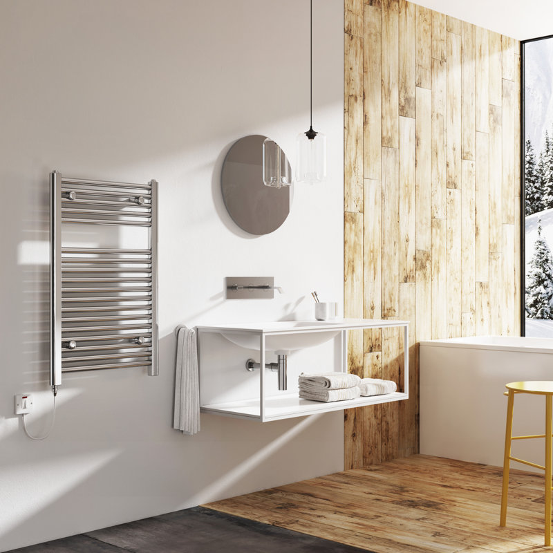 Winders Vertical Straight Electric Towel Rail, 770mm H x 500mm W x 30mm D