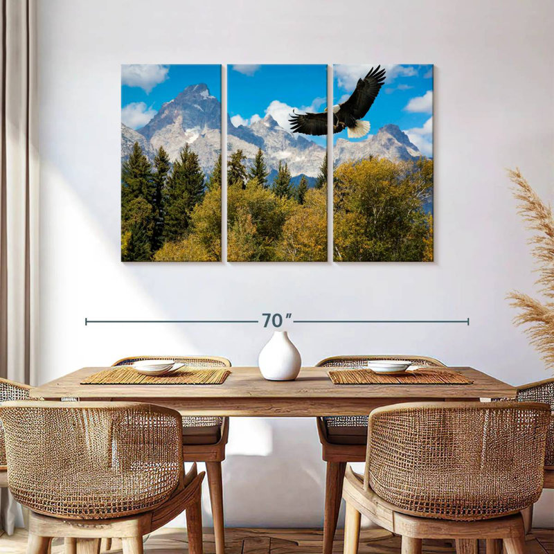 Brampt Grand Teton Eagle, 36" H x 57" W