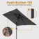 Wadebridge 10' x 6.5' Tilt Rectangular Market Umbrella