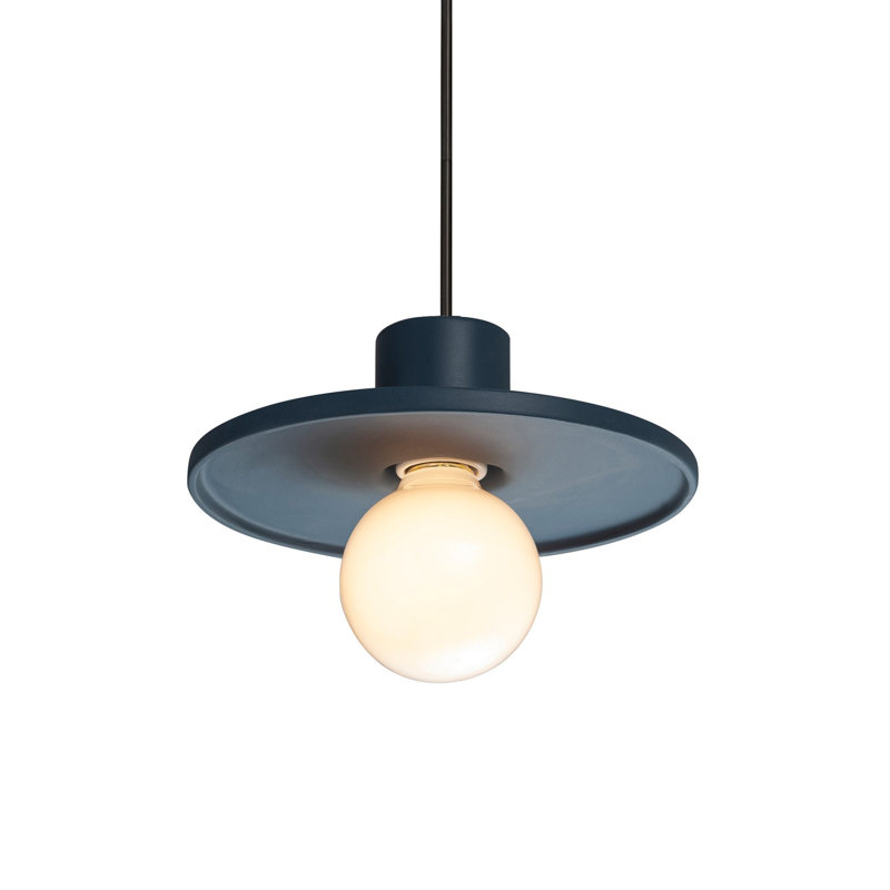 Luminaire suspendu 1 lumière Juliea, Noir mat, Midnight Sky