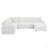 Oversized Modular Storage Sectional Sofa Couch For Home Apartment Office Living Room,Free Combination L/U Shaped Corduroy Upholstered Deep Seat Furniture Convertible Sleeper Sofabed RIGHT