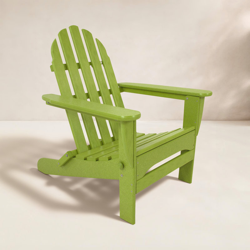 POLYWOOD Classics Folding Adirondack, Lime