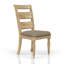 Chaise d'appoint à dossier échelle - Finition caramel (ensemble de 2)-1408166862