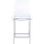 Tabourets de bar transparents (de 2) - Acrylique pour une maison élégante, 2 chaises de comptoir modernes avec dossier stable et repose-pieds pour salle à manger