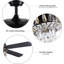 Ventilateur de plafond 52 po avec lumières DEL Eichen