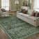 Tapis vert lavable avec envers antidérapant Ladonya