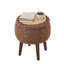 Ensemble de fauteuil d'appoint / repose-pieds en peluche 28 po Modern-1959252232