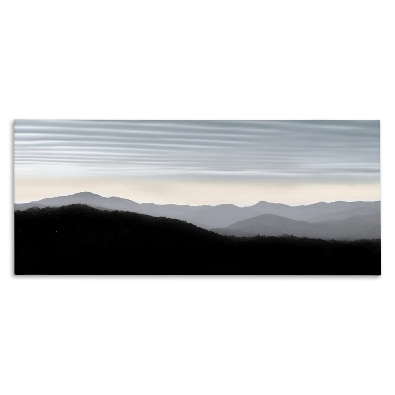 «Mountains with Rippled Sky», art mural par Nicholas Bell, H 13 po x l 30 po