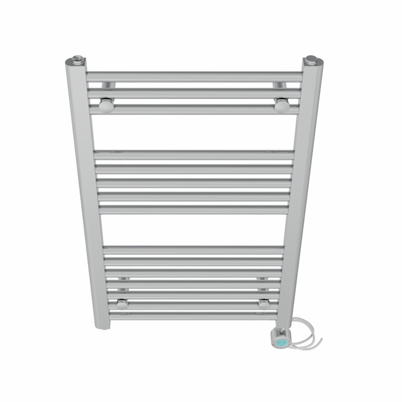 Aramantha Straight Towel Rail Heated Towel Rails, Black, 80cm H x 30cm W x 3cm D