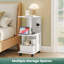 C-Shaped With Charging Station, 38 X 28 X 62 Cm Side Table-1015883030