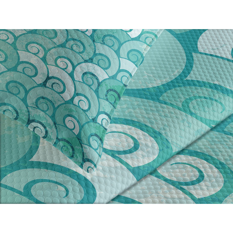 White Quilted King Bedspread Set with Pillow Shams
