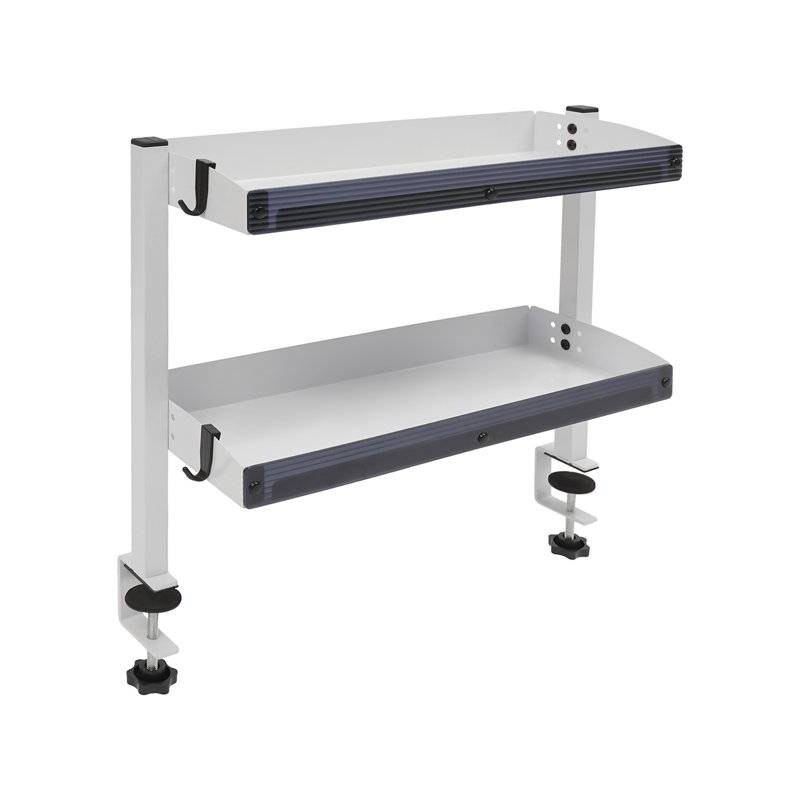 Étagère de bureau à 2 niveaux Marrugo, Blanc