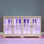 Vitrine à DEL à vitrine antique avec portes en verre et tablettes réglables pour objets de collection-784959954