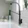 2-Function Single Handle Pull Down Kitchen Faucet with LED Base