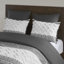Ensemble d'édredon 100% coton 3 pièces Mila Grey avec capitonnage en chenille-468221329-468221333