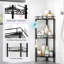 Panier de douche sur pied debout - Organisateur de douche à 3 niveaux en acier inoxydable avec 12 crochets, tablette de salle de bain antirouille avec tampons adhésifs pour une stabilité et un drainage maximaux-1625529458