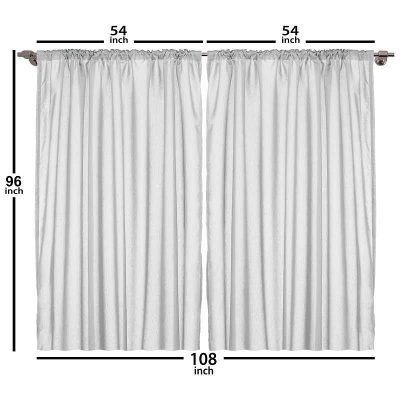 Saroj Semi Sheer Curtain Pair, 54" W x 96" L